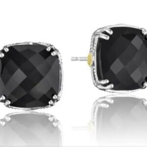 Tacori Black Cushion-Cut Earrings
